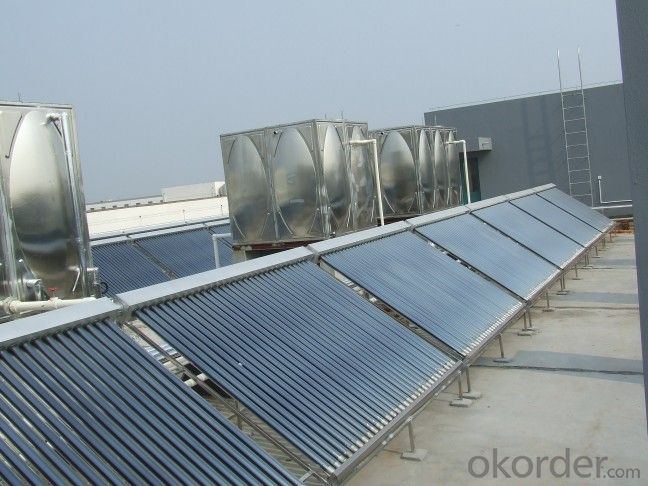 Solar Collector With Copper Coil In Water Tank