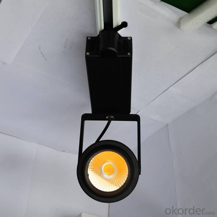Black led cob track light 50W CE RoHs SAA Certification