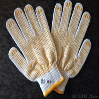 Cotton Knitted Gloves for Working for Kitchen Cut Protection