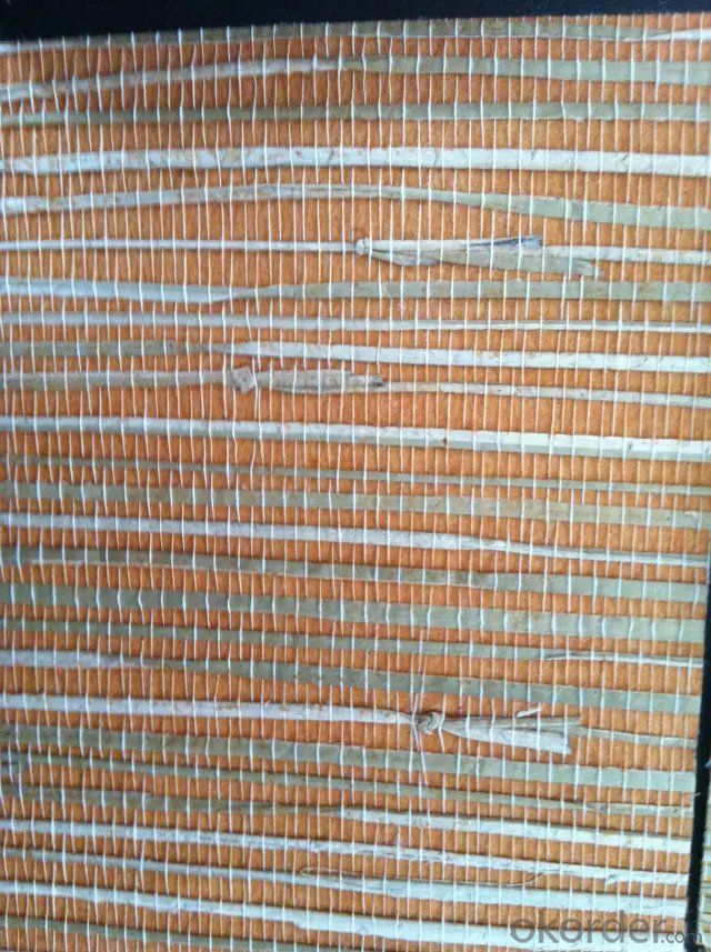Grass Wallpaper Handmade Beautiful Stripes Grass Cloth Wallpaper for Sale