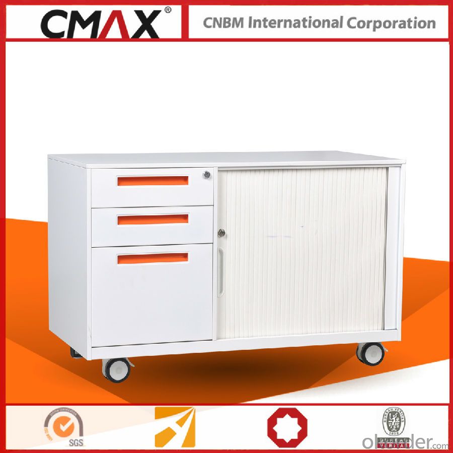 Office Metal Mobile Caddy Cabinet CMAX-RT-L-BBF