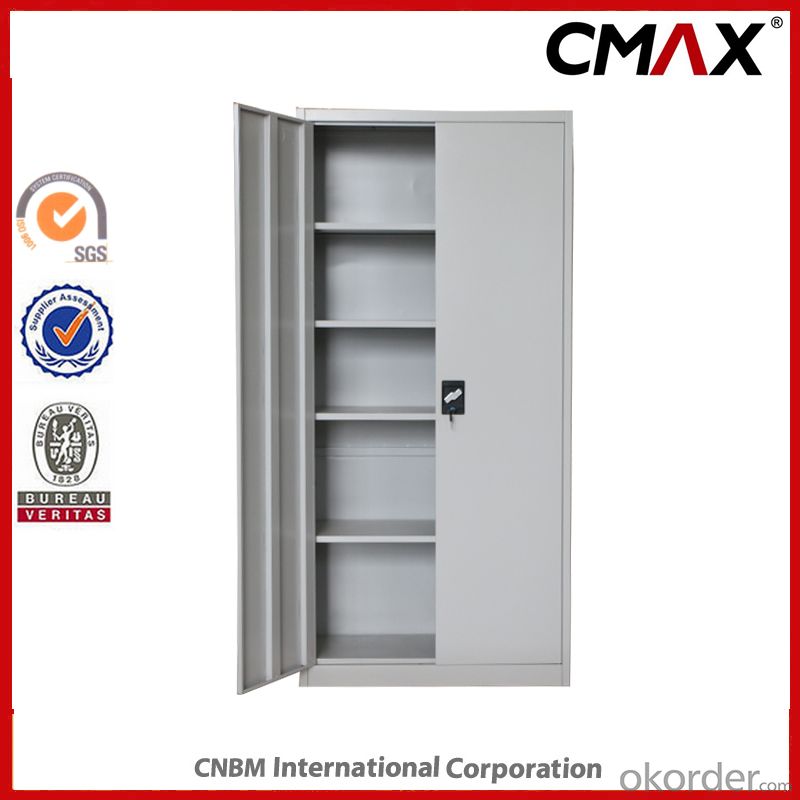 Filing Cabinet Full Height Cupboard Swing Door with 4 Shelves Cmax-Sc001