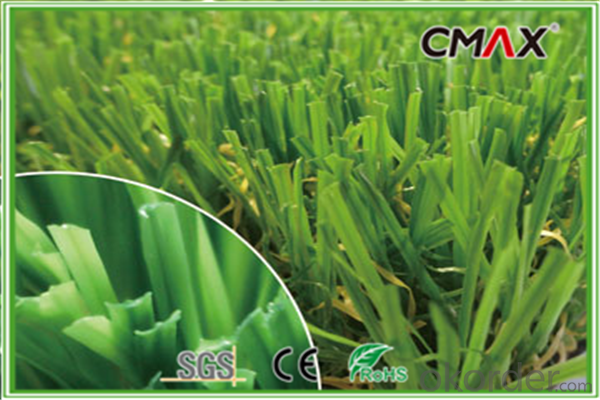 Landscaping Grass with PE straight /PP curled Monofilament yarn