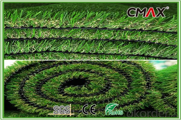 Bi-color Soccer Field Grass with 55mm Height 10500 Density