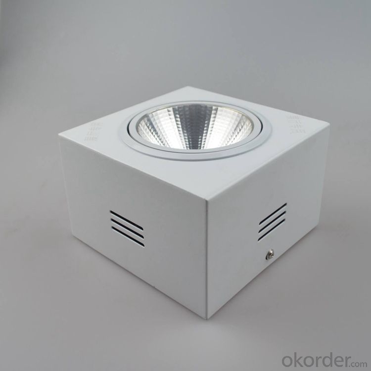 10W Square CREE cob led ceiling light with surface mounted