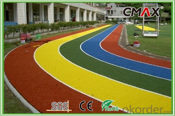 Colored Artificial Grass for Running Track
