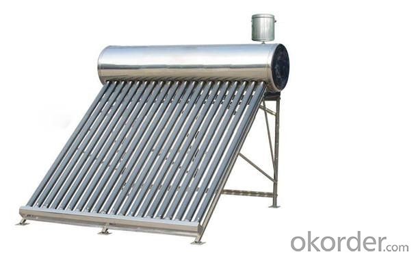 Freestanding Vacuum Tube Unpressurized Solar Hot Water Heater