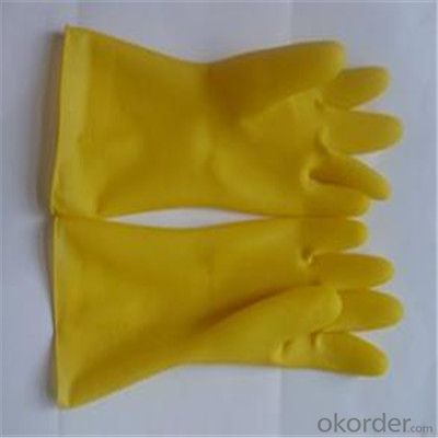 Latex Household Gloves Working Glove  Waterproof Long Gloves