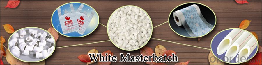 Plastic White Masterbatch Color & Additive Master Batch for Film PPR Pipe