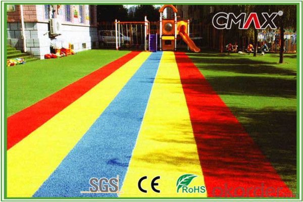 Artificial Grass Kids Friendly for Kindergarten Palyground Colorful