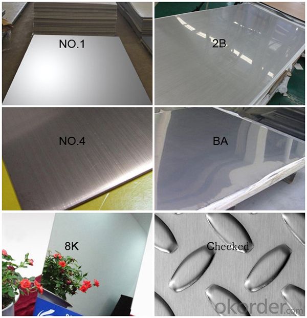 stainless steel sheets 2B BA finish 201 304 316 430