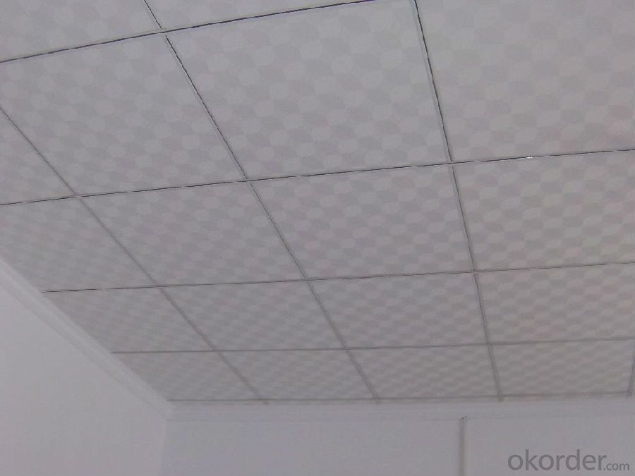 Productive pvc laminated gypsum ceiling tiles