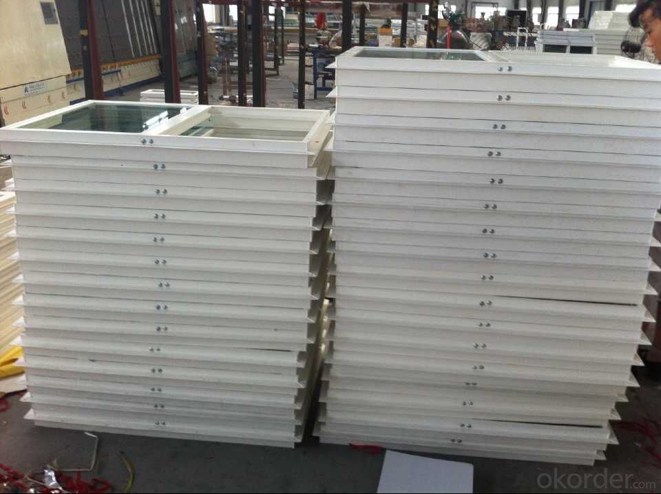 PVC window and door with double glazing or Low E glass film packing