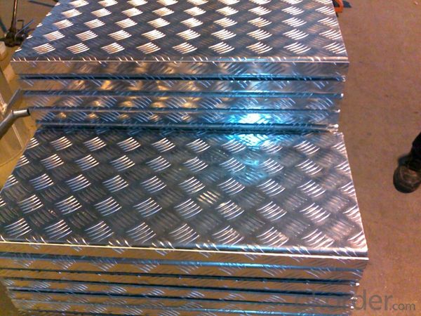 Mill Finish Five Bar Aluminium Treadplates 5052 HO for Boat