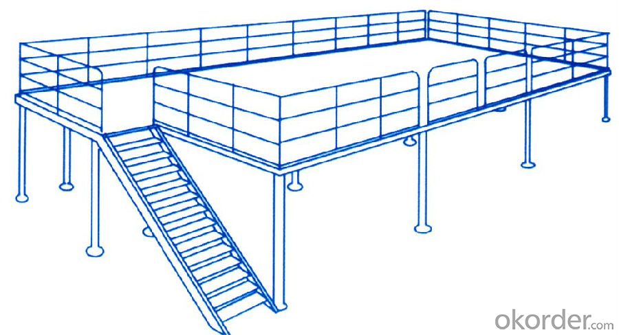 Steel Platform of Warehouse Storage Usage