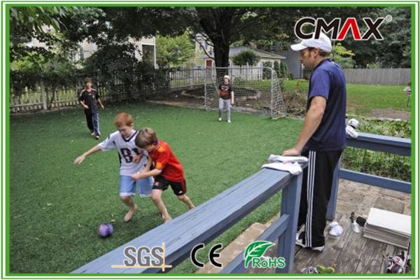 C Shape Bi Color football grass-CGS015TS