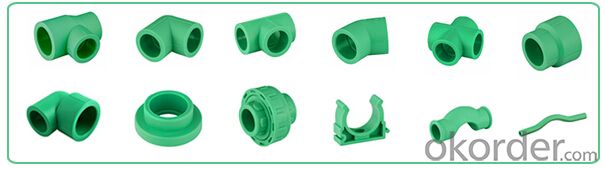 PPR Green Fitting Elbow with equal diameter