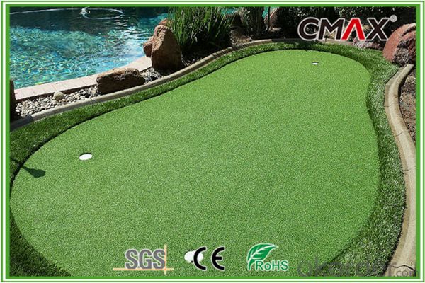 Dark Green Golf Grass with 15mm Height with comfortable touch
