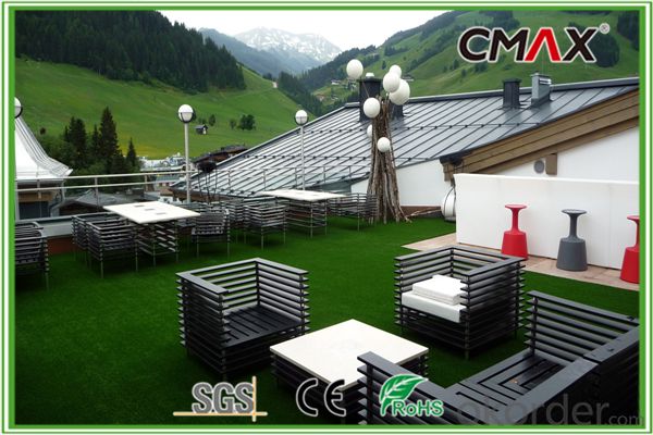 Balcony Roof Decorating Grass with 11000DTEX,20mm Height