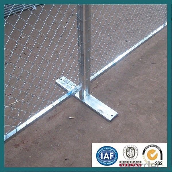 Hot Dipped Galvanized Temporary Construction Chain Link Fence