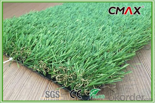 35mm Roof Terrace Garden Artificial Grass PE Curly Yarn Turf