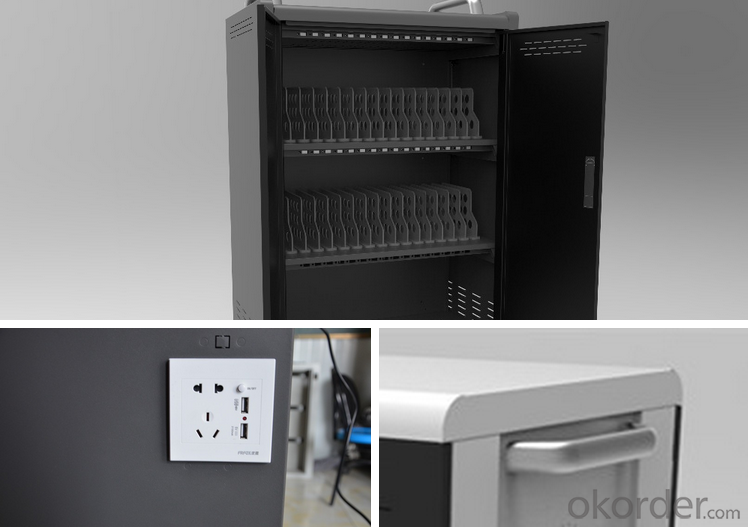 Tablets/Cell phones storage and sync charging cabinet
