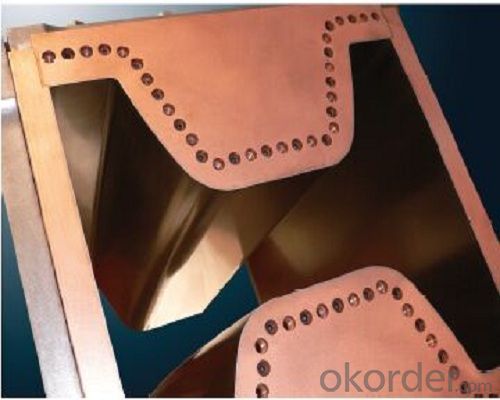 Beam Blank copper mould plate/continuous casting copper mould plate