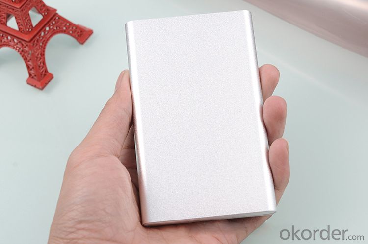 Aluminium Ultra-thin power bank 4000mAh for Portable Mobile powerbank Lithium-Polymer charger
