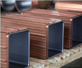 Rectangle copper mould plate used on continuous casting machine