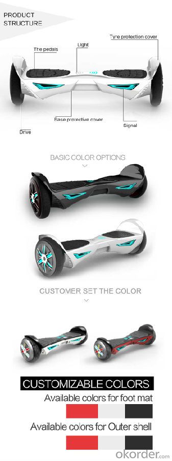 2016 JUFIT two wheel smart balance electric scooter with ce and rohs certification JFFOX4