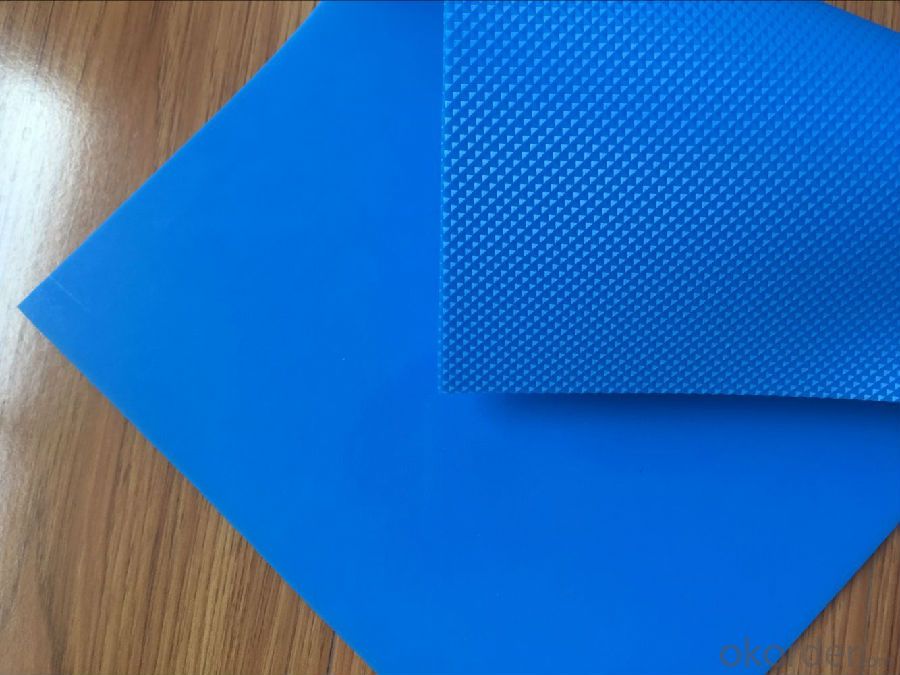 Blue Diamond PVC/PU Conveyor Belt in Food Industry