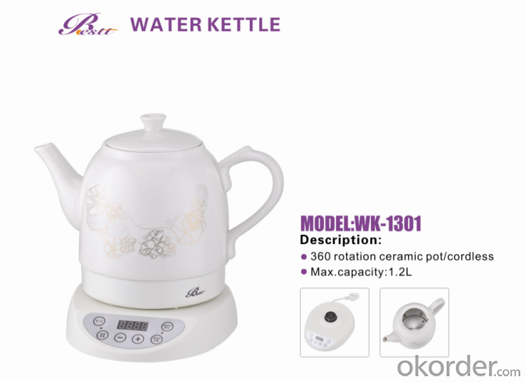 360 rotation ceramic pot/cordless kettle