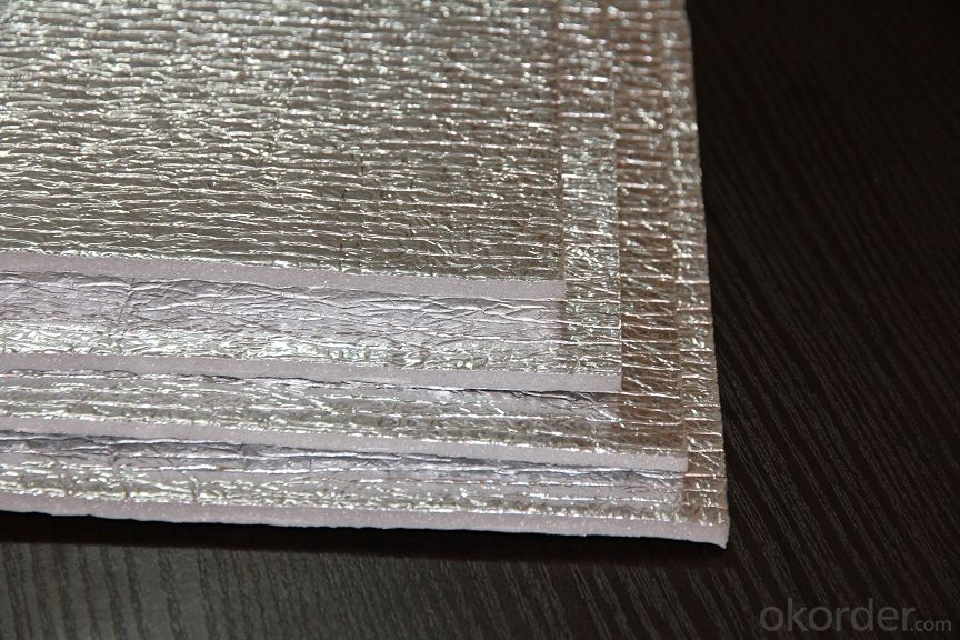Real Aluminium Foil Embossed One Layer Anti Fire Bubble Foam Insulation