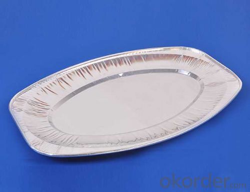 Rectangle Aluminium Foil Container For Fast Food Packaing