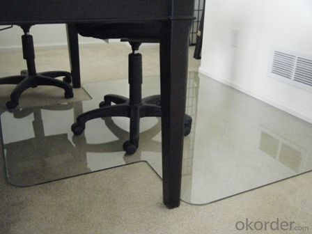 Frosted clear color PC Chair Mat for Protect Floor