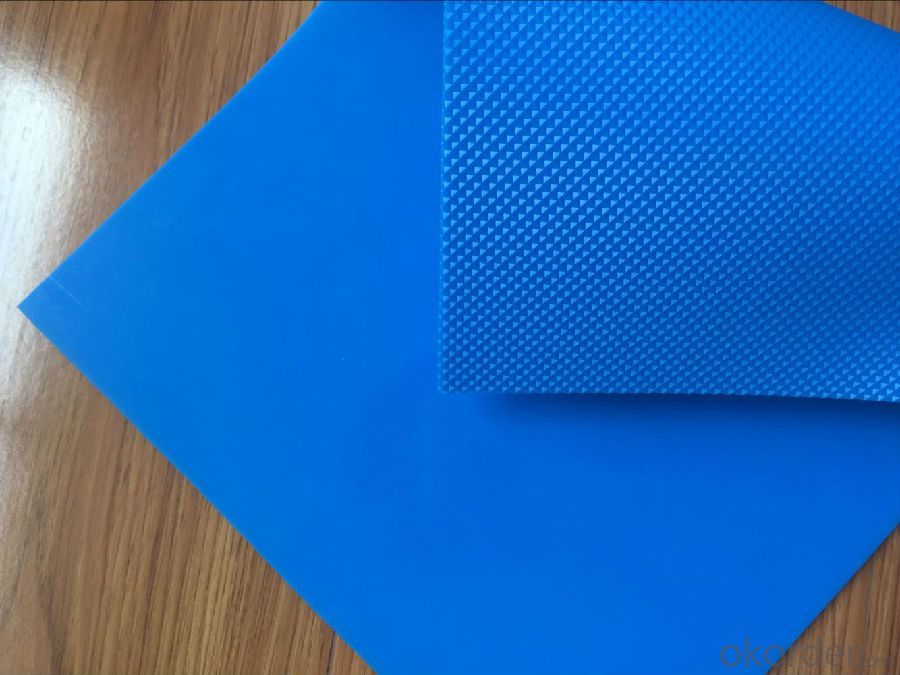 PVC Conveyor Belt White/Blue/Green Smooth Surface Diamond Pattern