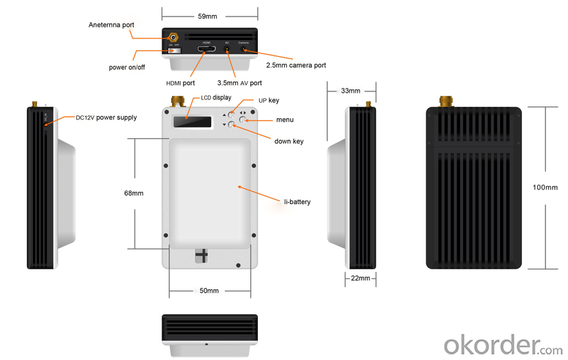 COFDM Video Transmitter Special For UAV Using