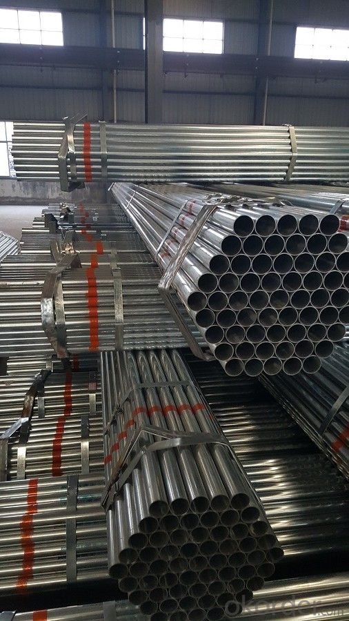 Galvanized welded steel pipe for heating water pipe