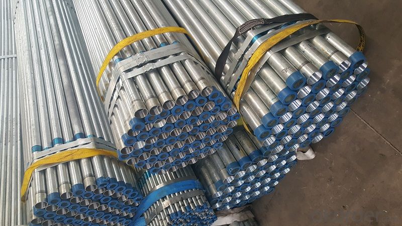 Galvanized welded steel pipe for materials