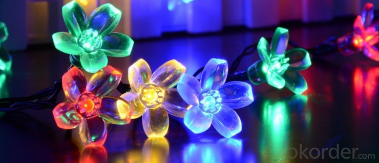 Chrismas Decorative Pendant Led String Lights Flower Shape Sakura