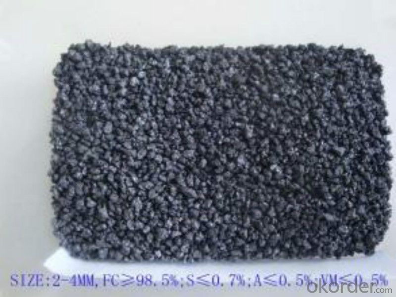 Calcined Pitch Coke with Ash 0.5%max for Steel Mills