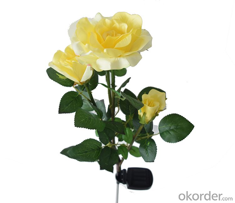 EVA Material Solar Flower Light Solar Rose for Decoration