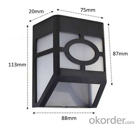 CPowerfull Wall Mount Solar LED Light Outdoor Garden Path Landscape Fence Lamp