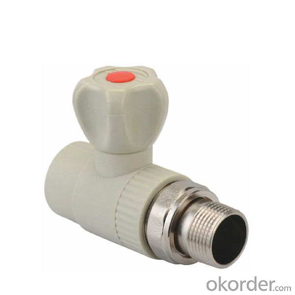 PP-R Fittings Straight Radiator Brass Ball Valve