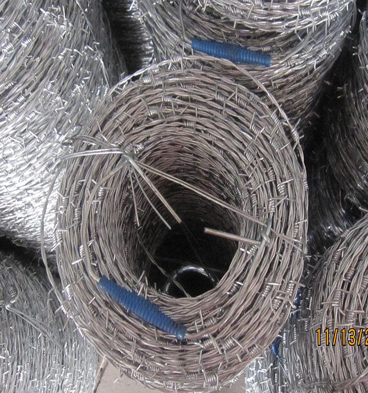 Galvanized Barbed Wire in 1.6mm to 2.7mm for Security Fence