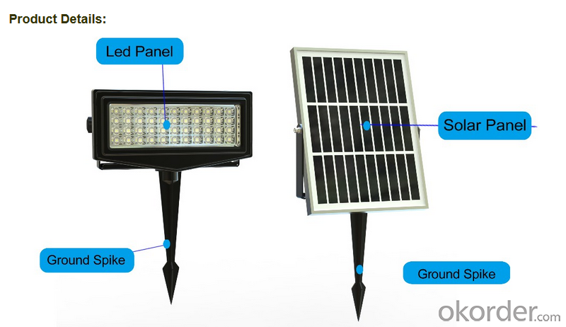 IP65 120 LED Outdoor Indoor Solar Flood Light With PIR Motion Sensor