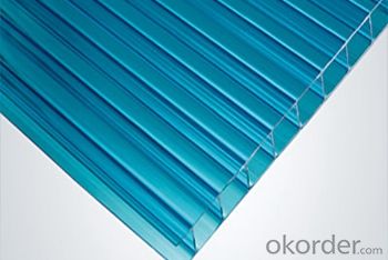 Polycarbonate Hollow Sheet  Ultraviolet Resistance with UV protective layer
