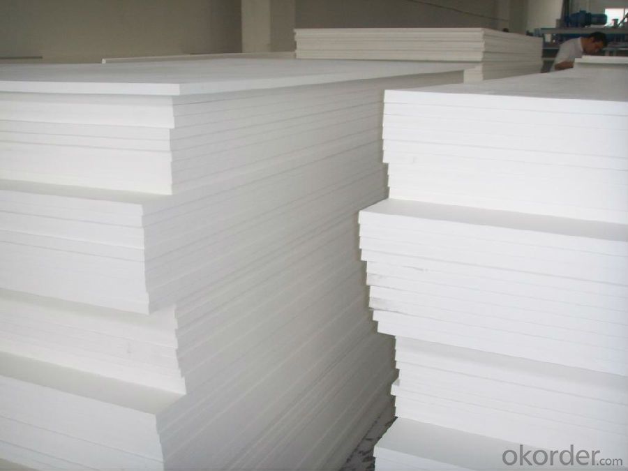 1.0~30mm 1.22*2.44M high Density white plastic PVC foam roofing sheet for shopping 4*8 plastic board