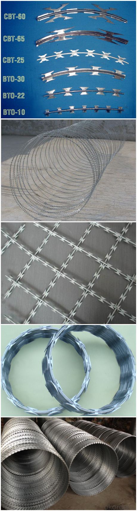 Made in China Concertina Razor Barbed Wire