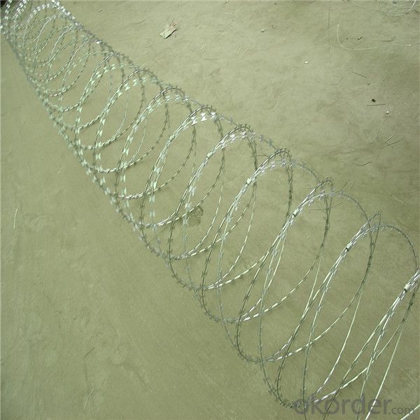 Hot Dipped Galvanized Military Razor Barbed Wire